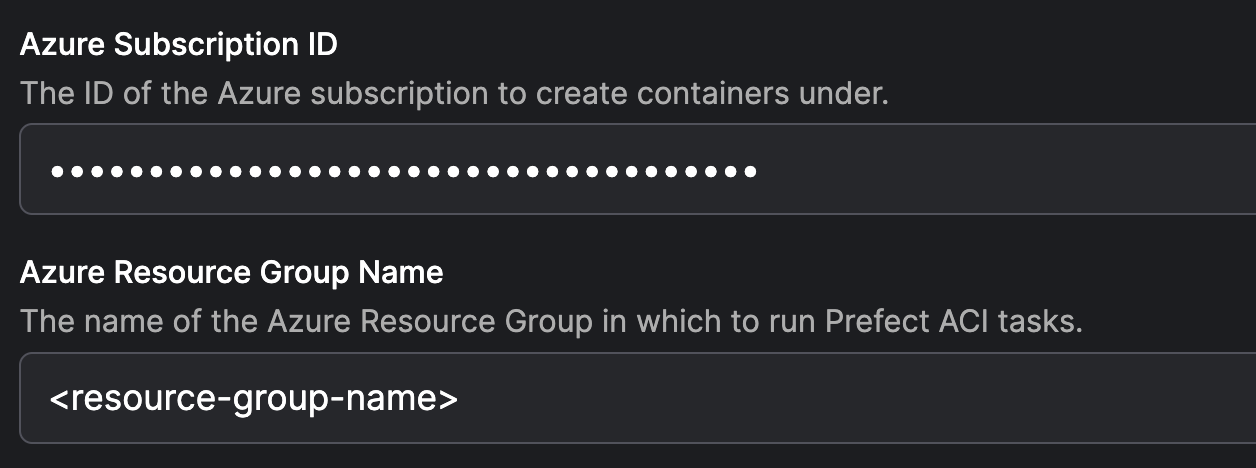 Configuring an ACI work pool.