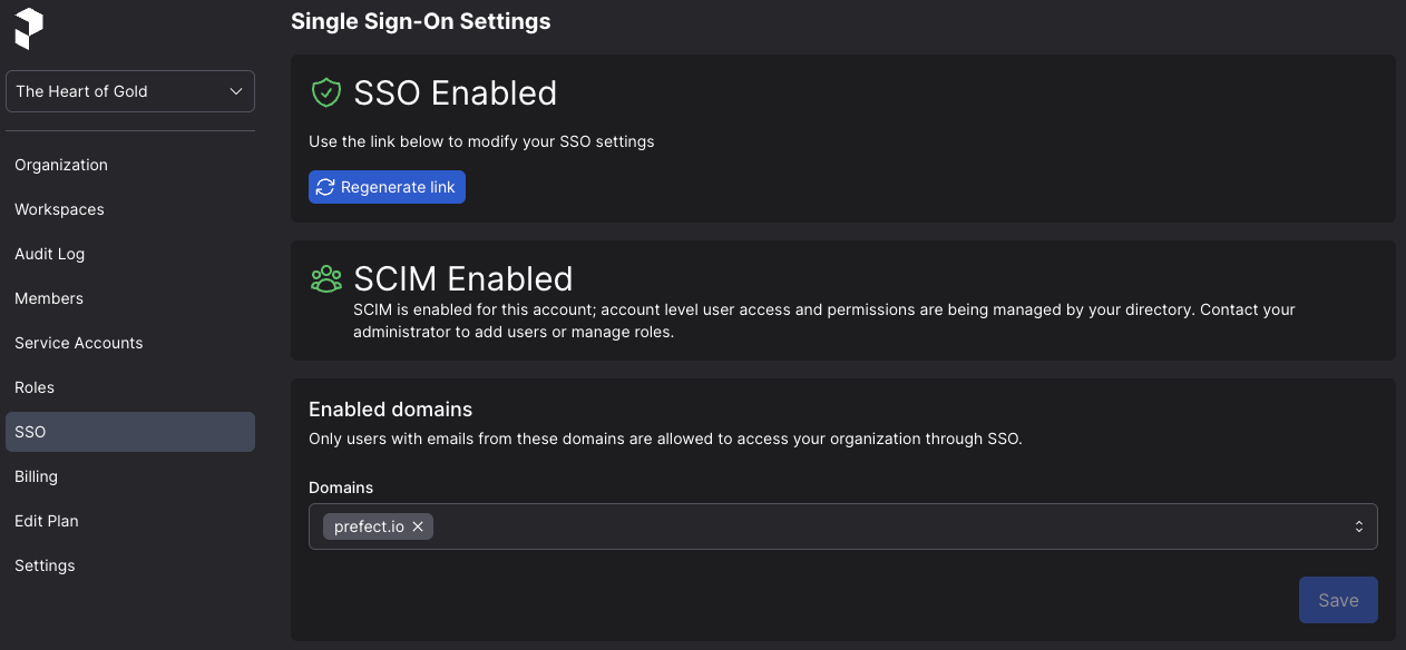 Cloud UI with SSO & SCIM provisioned